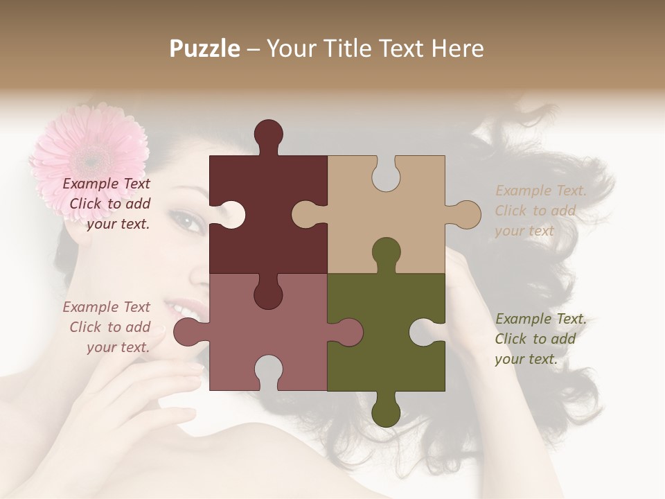 Girl Woman Surprise PowerPoint Template