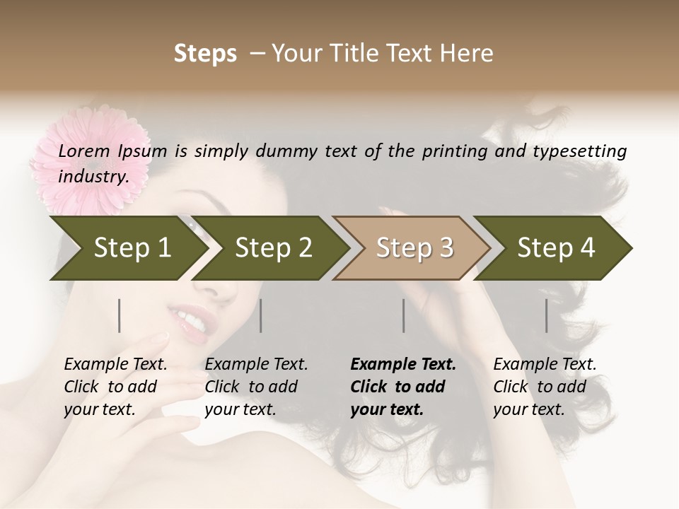 Girl Woman Surprise PowerPoint Template