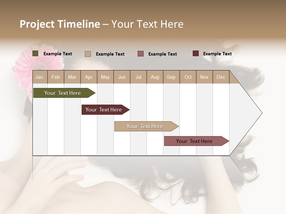 Girl Woman Surprise PowerPoint Template