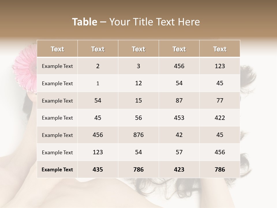 Girl Woman Surprise PowerPoint Template