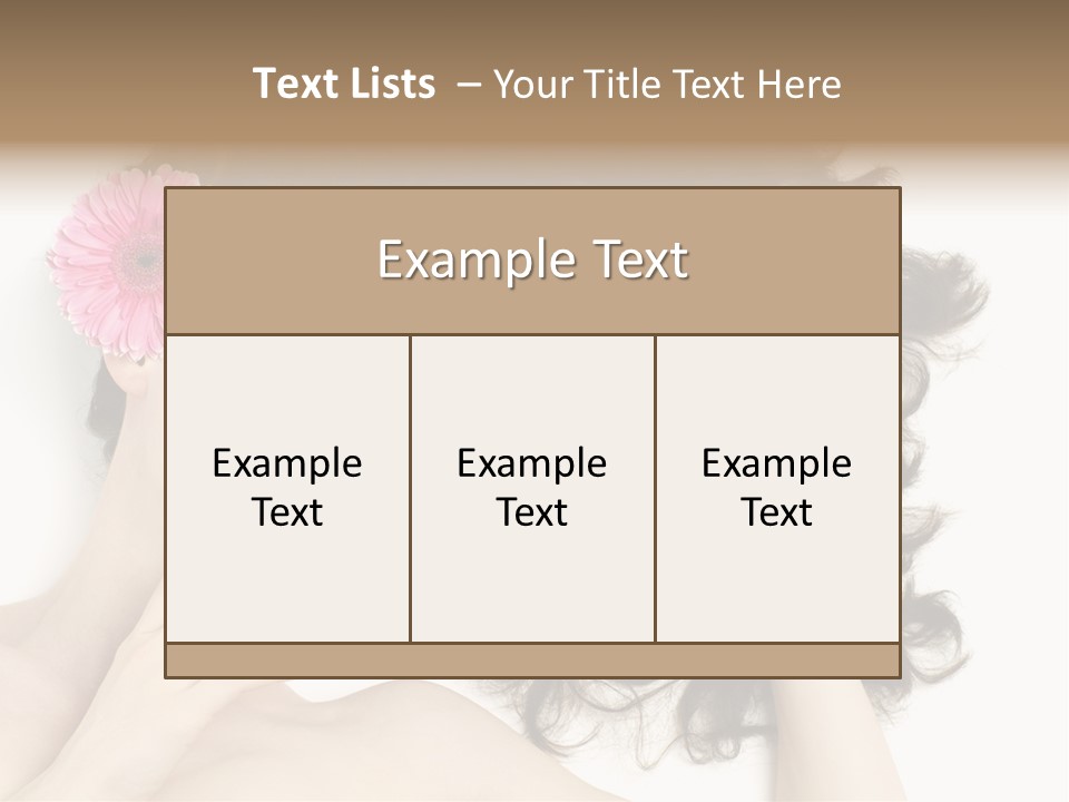 Girl Woman Surprise PowerPoint Template