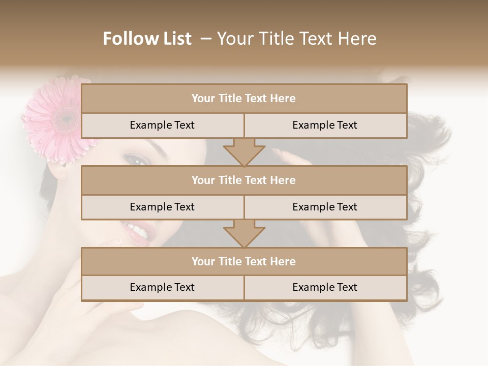 Girl Woman Surprise PowerPoint Template