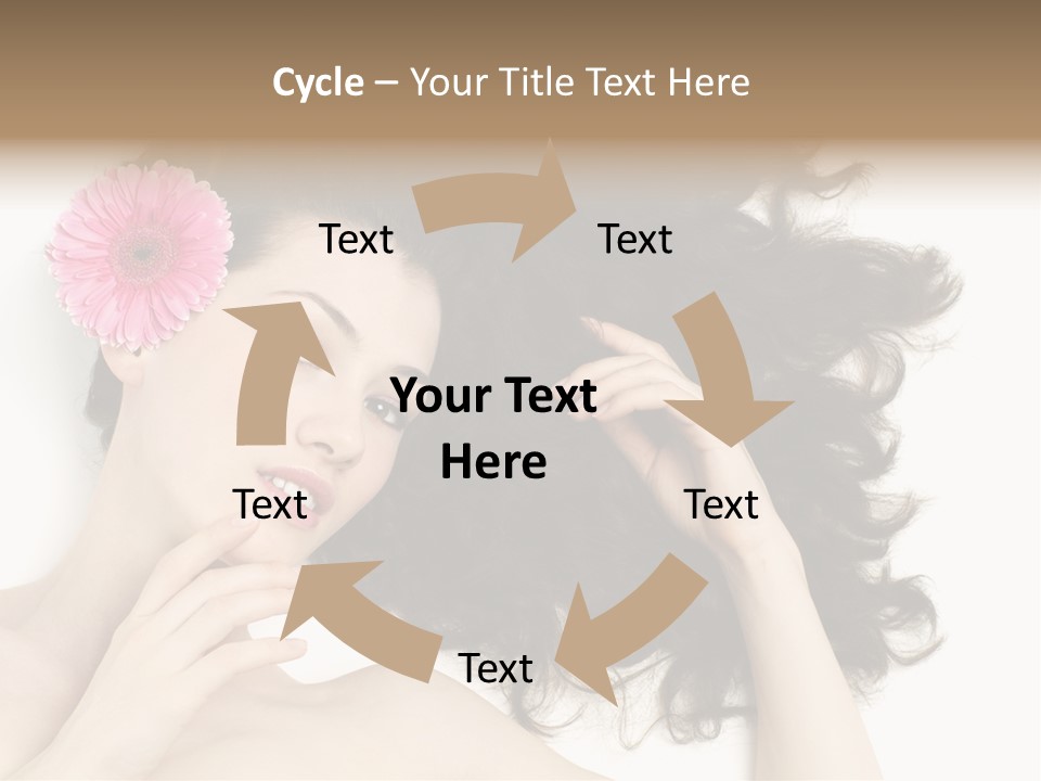Girl Woman Surprise PowerPoint Template
