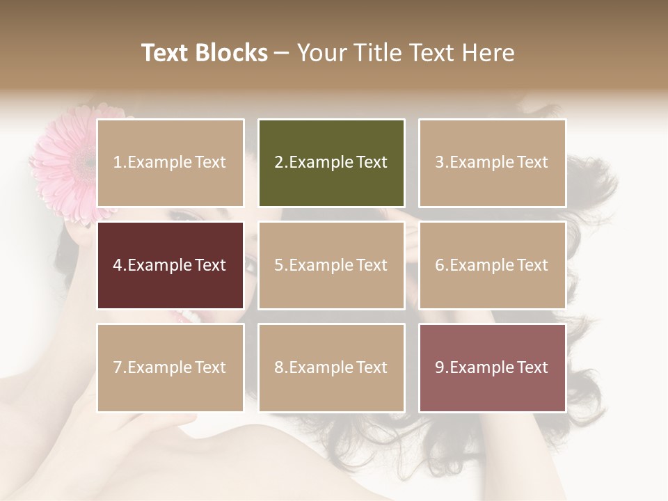 Girl Woman Surprise PowerPoint Template