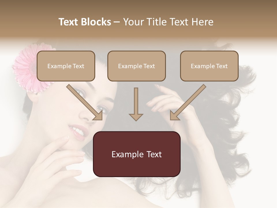 Girl Woman Surprise PowerPoint Template