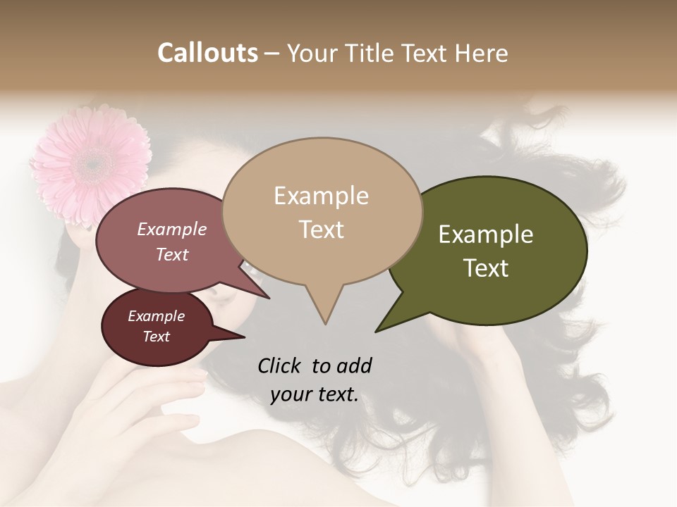 Girl Woman Surprise PowerPoint Template