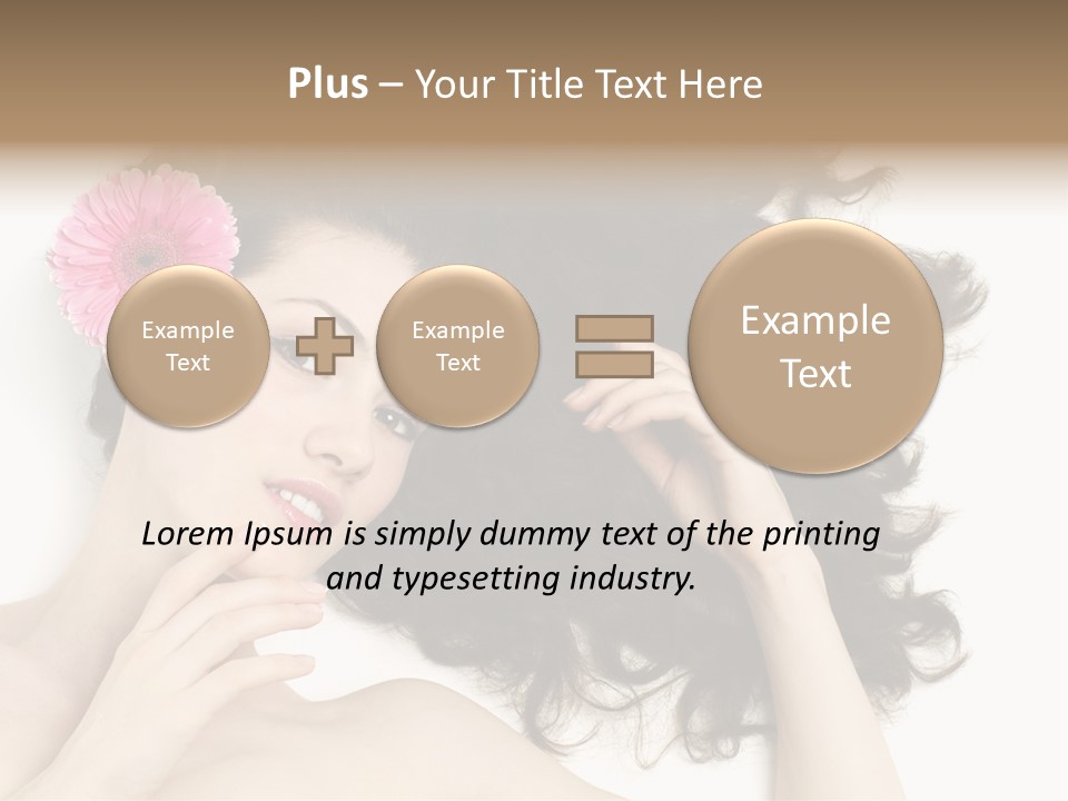 Girl Woman Surprise PowerPoint Template