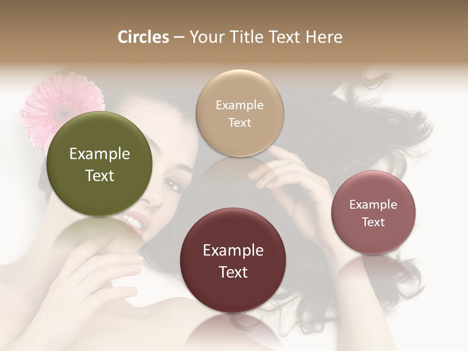 Girl Woman Surprise PowerPoint Template