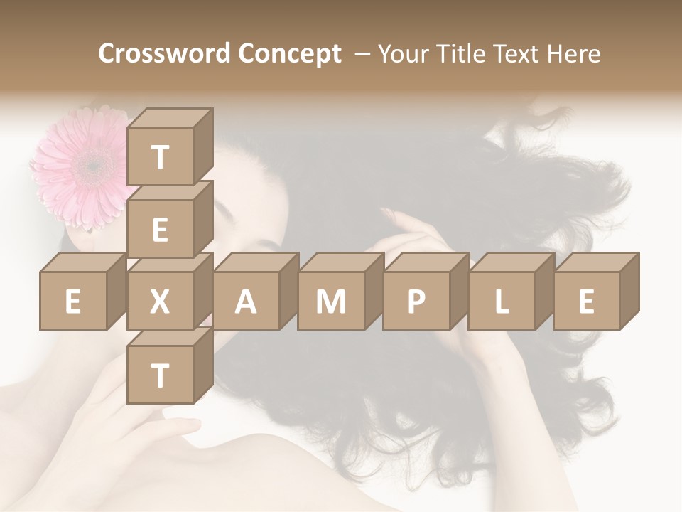 Girl Woman Surprise PowerPoint Template