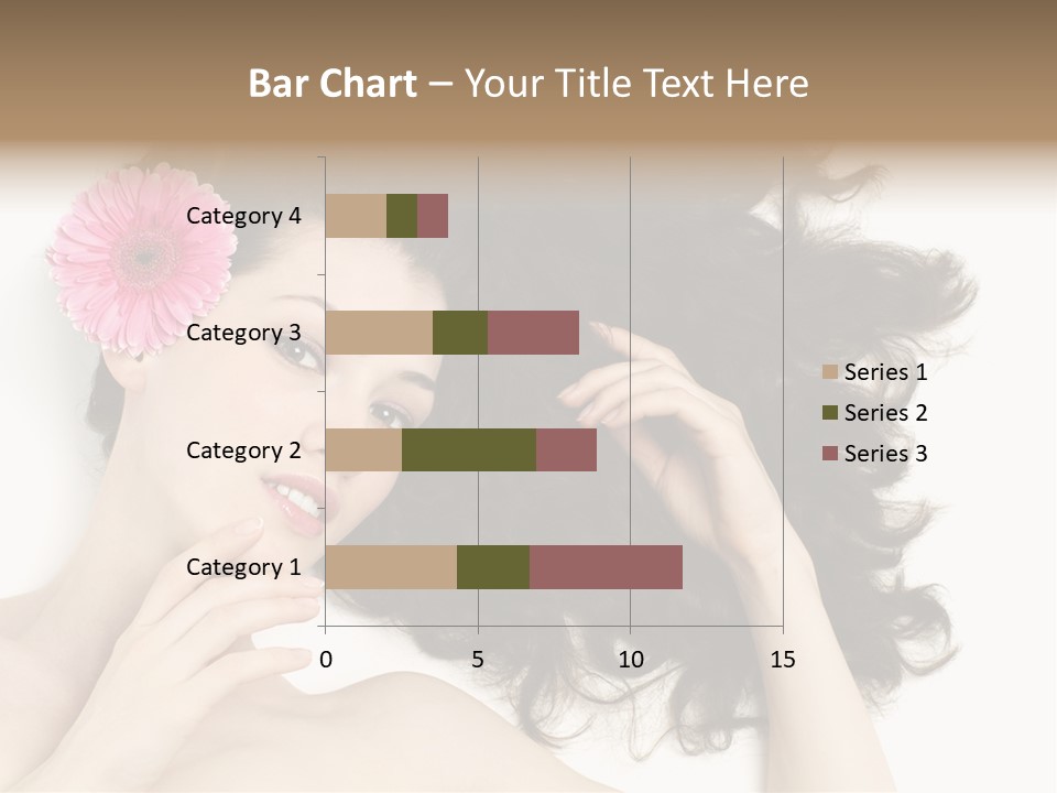 Girl Woman Surprise PowerPoint Template