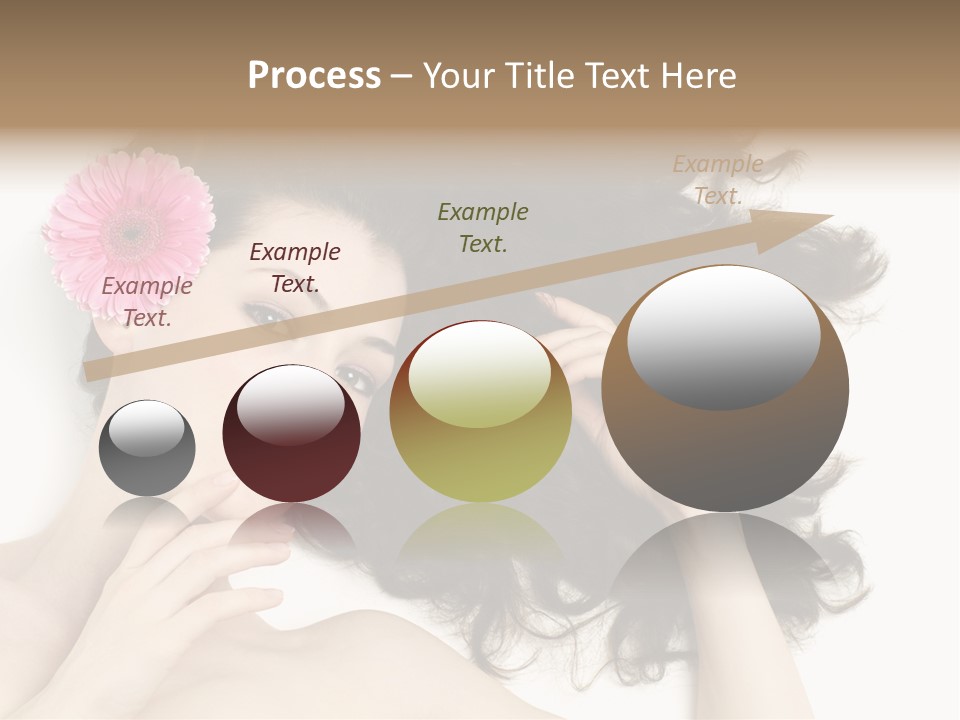 Girl Woman Surprise PowerPoint Template