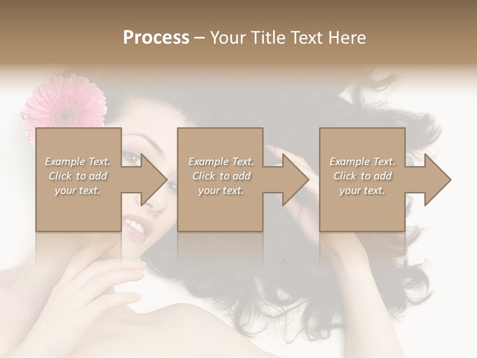 Girl Woman Surprise PowerPoint Template