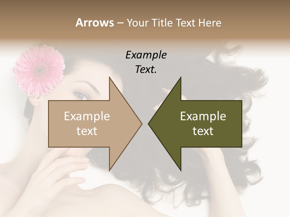 Girl Woman Surprise PowerPoint Template