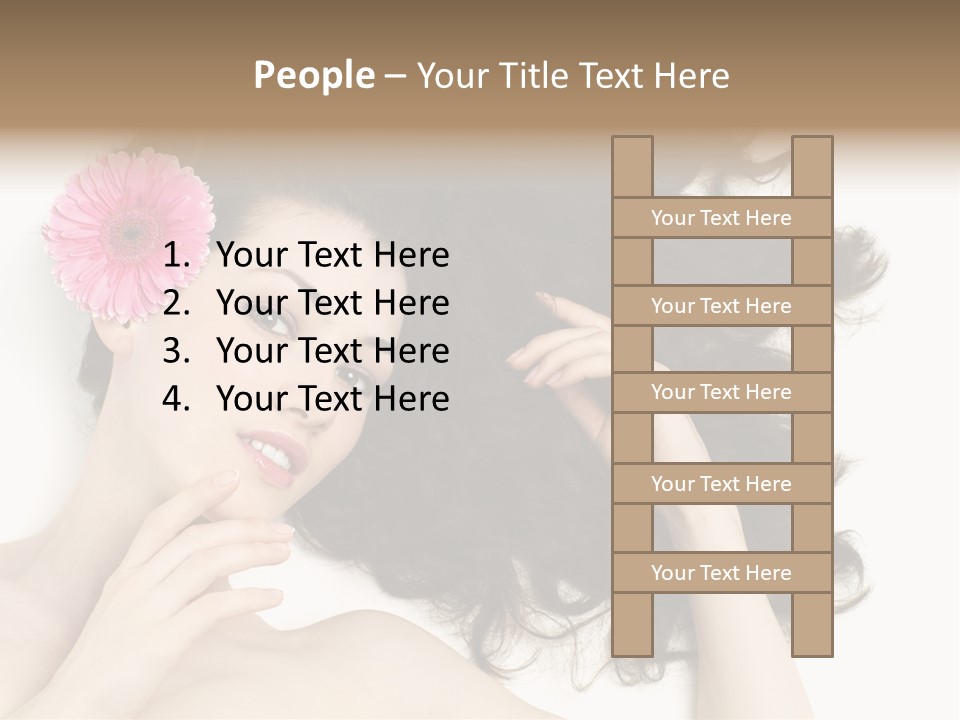 Girl Woman Surprise PowerPoint Template