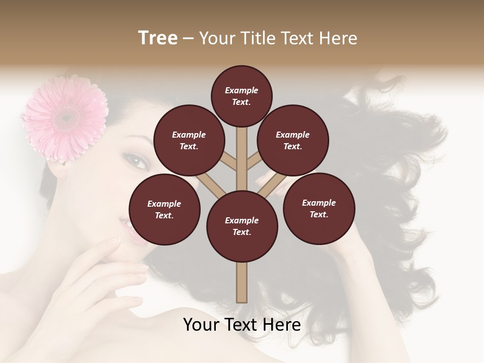 Girl Woman Surprise PowerPoint Template