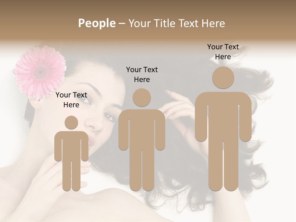 Girl Woman Surprise PowerPoint Template