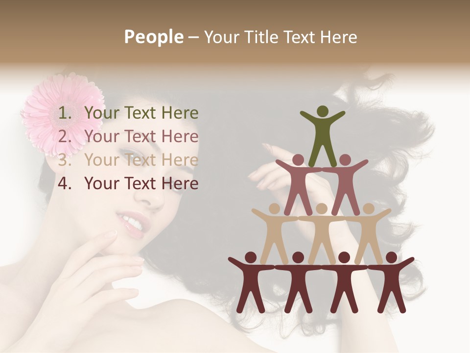 Girl Woman Surprise PowerPoint Template