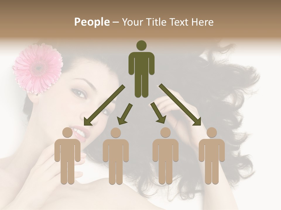 Girl Woman Surprise PowerPoint Template