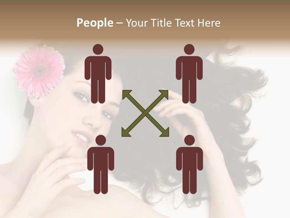 Girl Woman Surprise PowerPoint Template