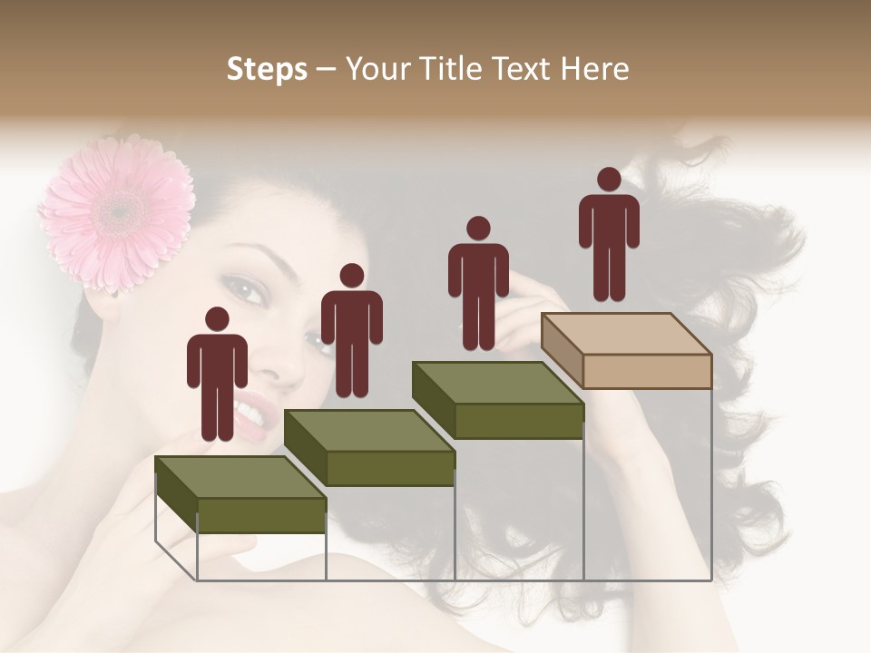 Girl Woman Surprise PowerPoint Template