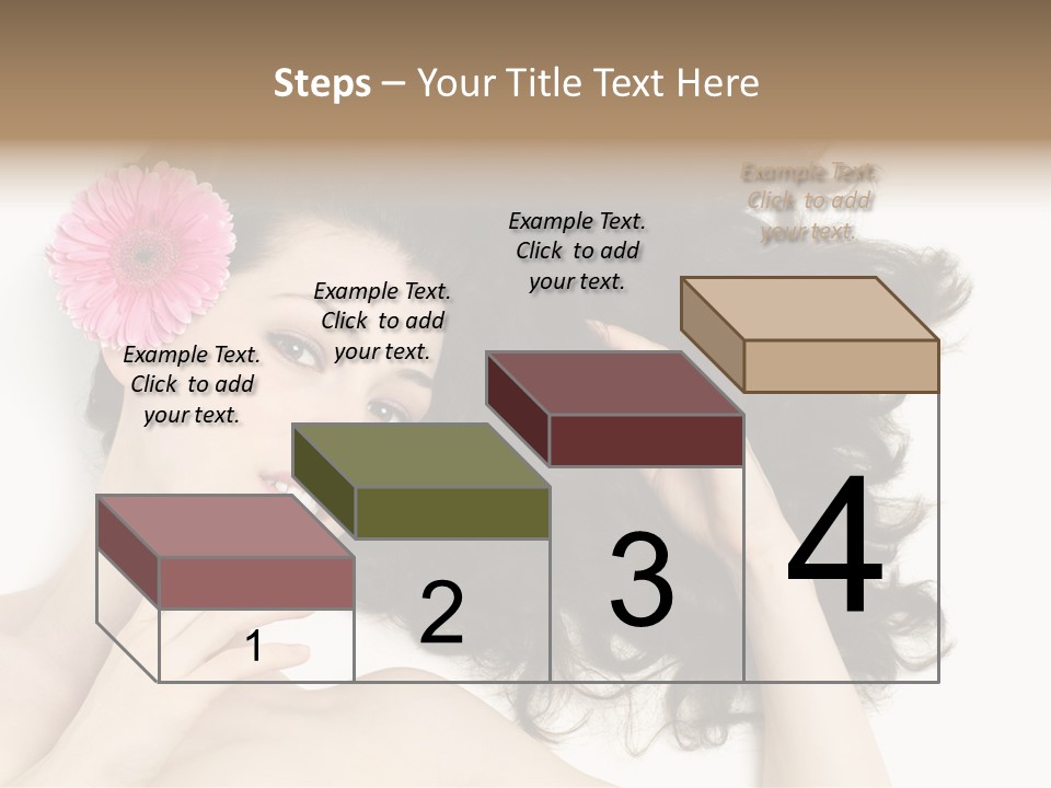 Girl Woman Surprise PowerPoint Template