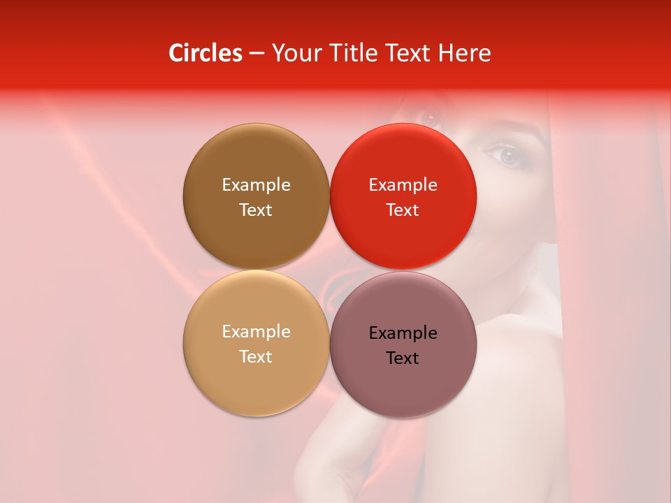 Woman Event Bokeh PowerPoint Template