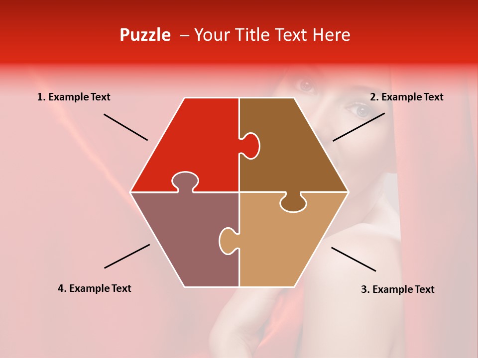 Woman Event Bokeh PowerPoint Template