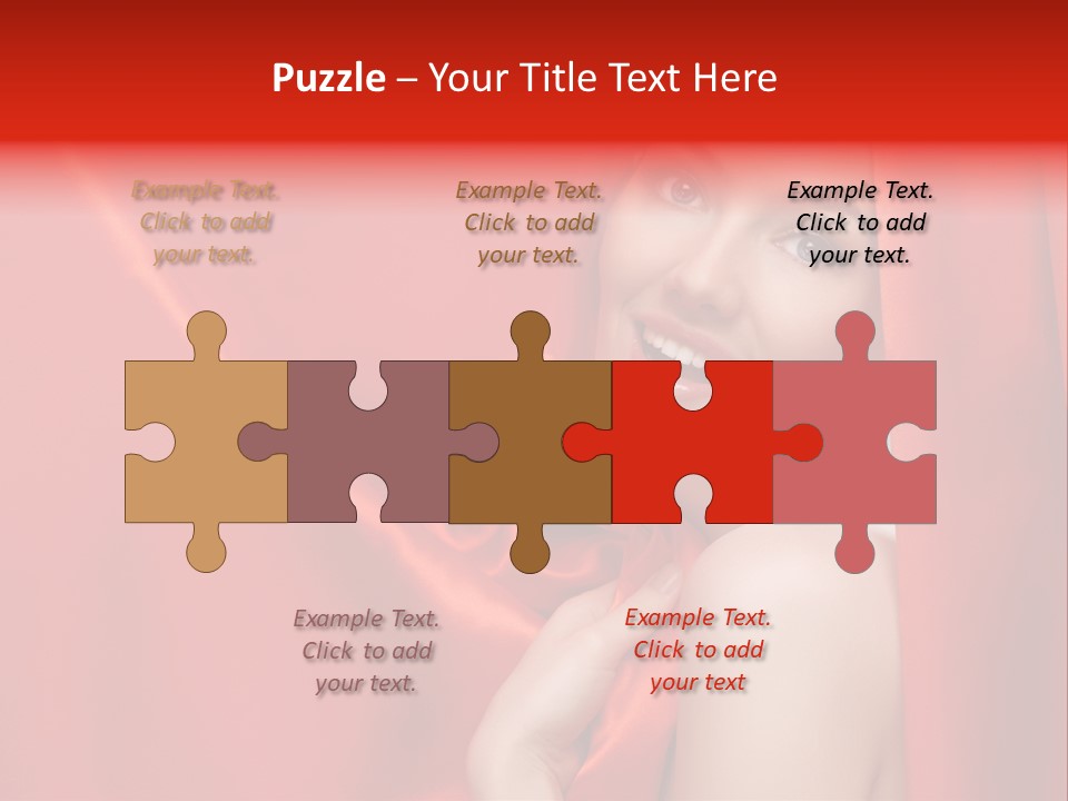 Woman Event Bokeh PowerPoint Template