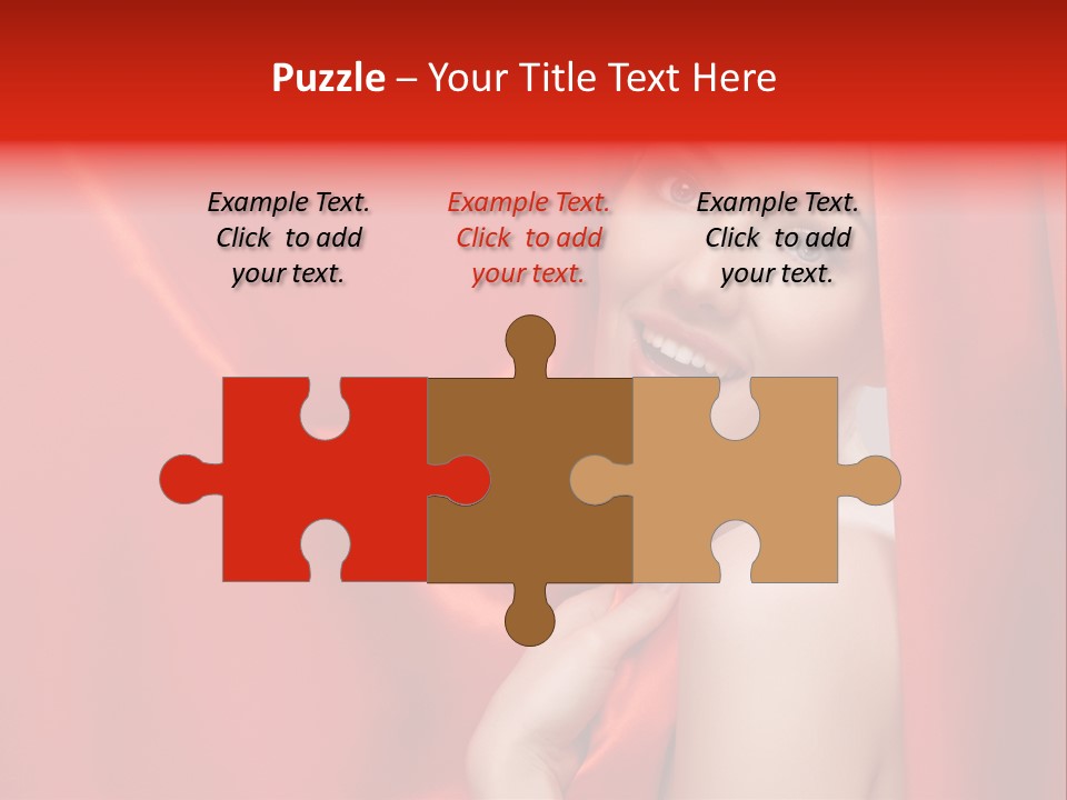 Woman Event Bokeh PowerPoint Template