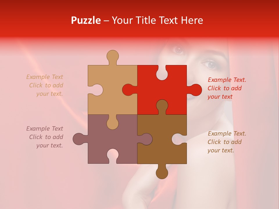 Woman Event Bokeh PowerPoint Template