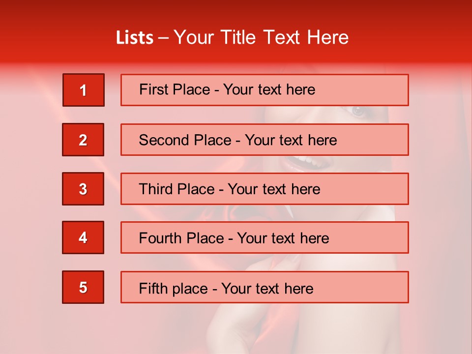 Woman Event Bokeh PowerPoint Template