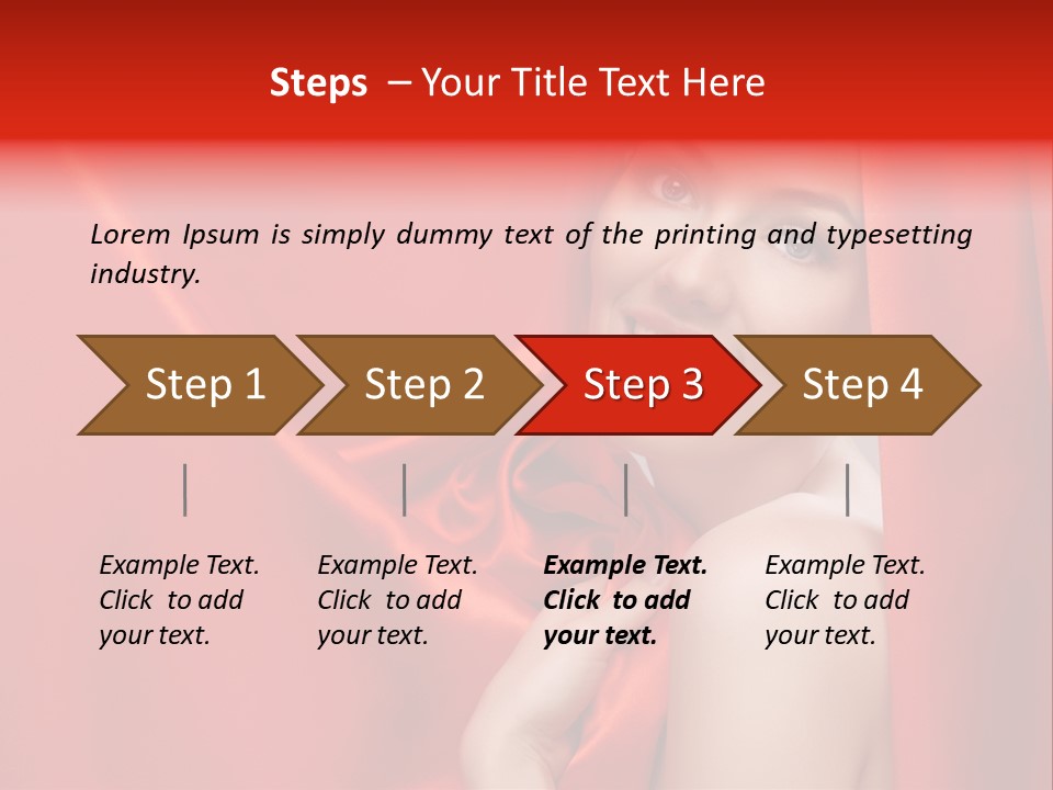 Woman Event Bokeh PowerPoint Template