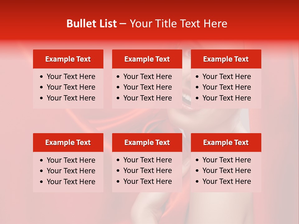 Woman Event Bokeh PowerPoint Template