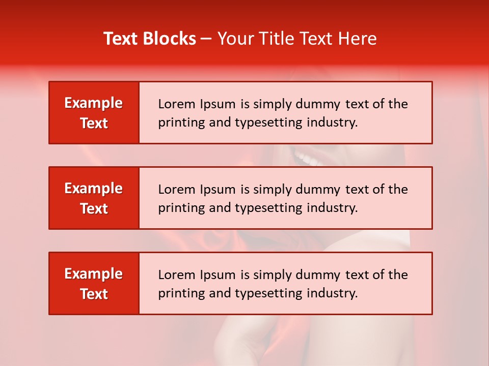 Woman Event Bokeh PowerPoint Template