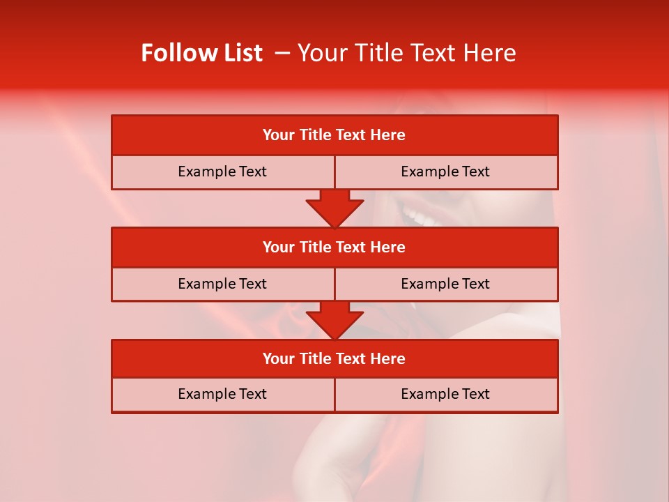 Woman Event Bokeh PowerPoint Template