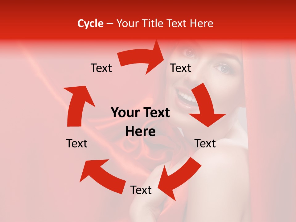 Woman Event Bokeh PowerPoint Template