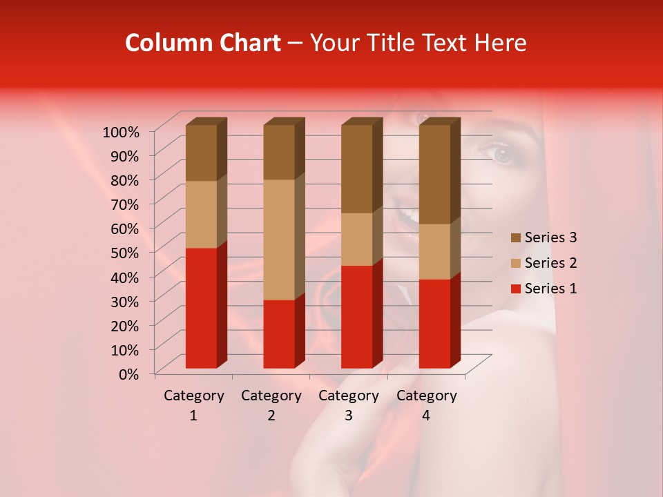 Woman Event Bokeh PowerPoint Template