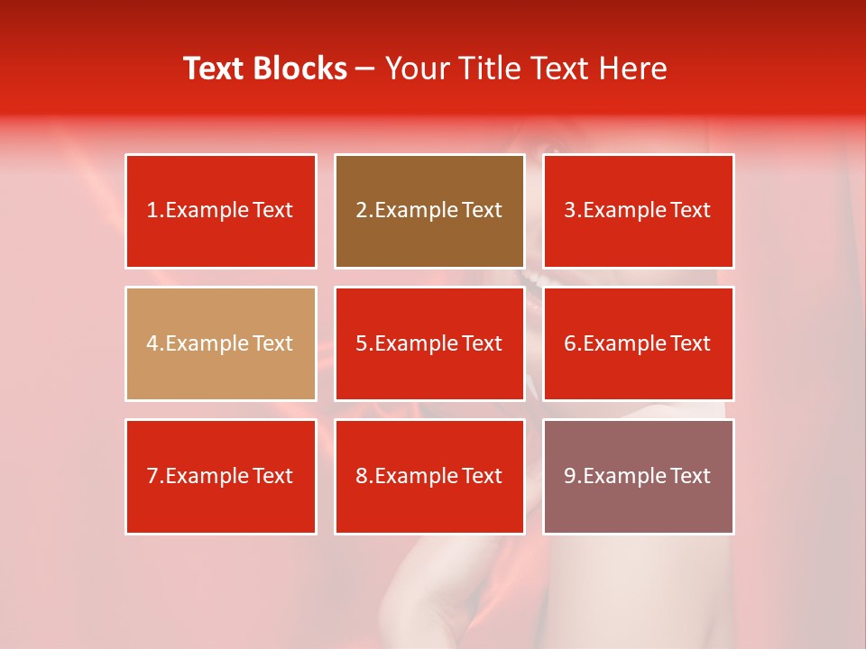 Woman Event Bokeh PowerPoint Template