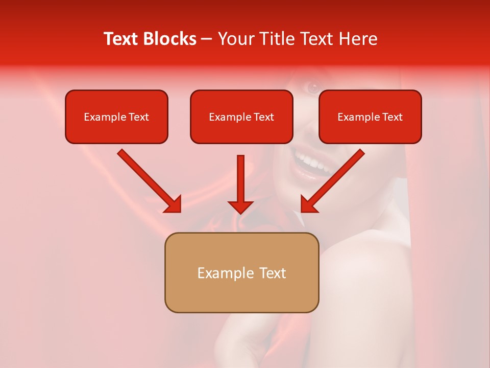 Woman Event Bokeh PowerPoint Template