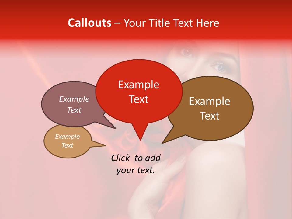 Woman Event Bokeh PowerPoint Template