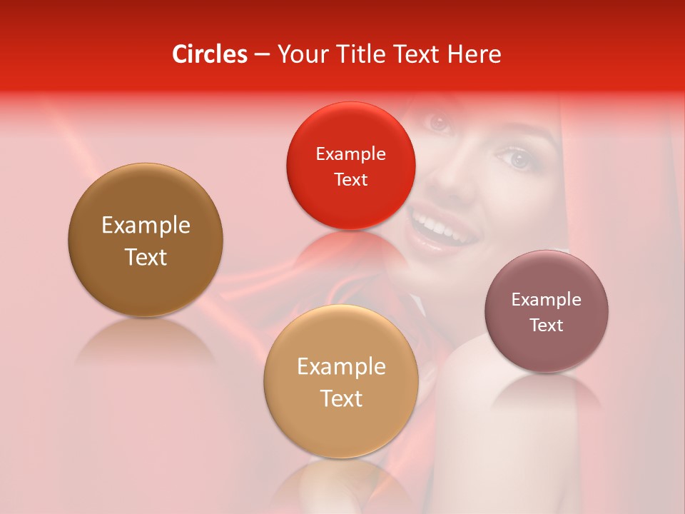 Woman Event Bokeh PowerPoint Template