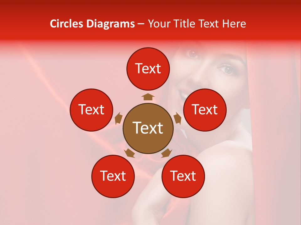 Woman Event Bokeh PowerPoint Template