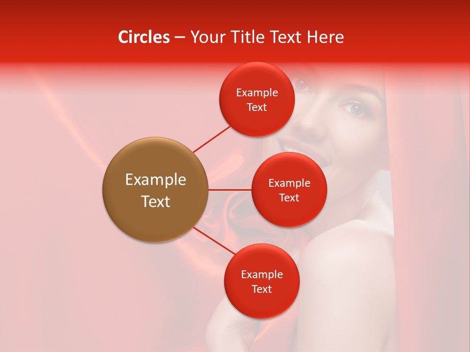 Woman Event Bokeh PowerPoint Template