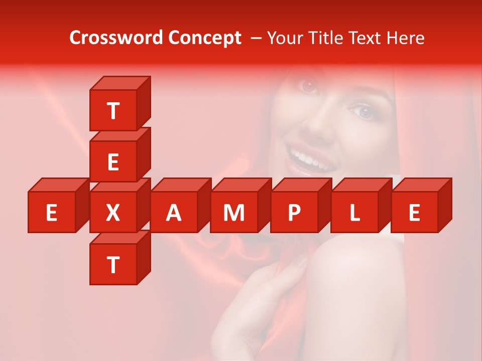 Woman Event Bokeh PowerPoint Template