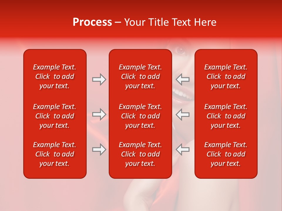 Woman Event Bokeh PowerPoint Template