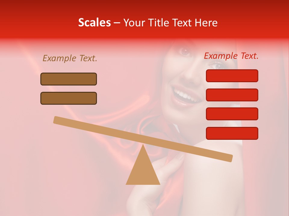 Woman Event Bokeh PowerPoint Template