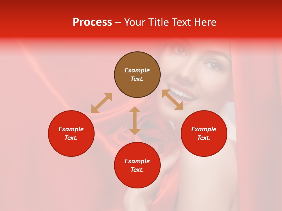 Woman Event Bokeh PowerPoint Template