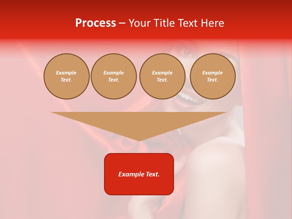 Woman Event Bokeh PowerPoint Template