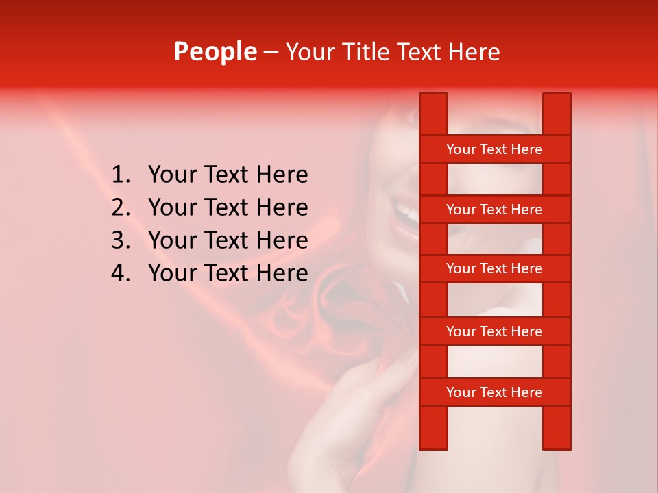 Woman Event Bokeh PowerPoint Template