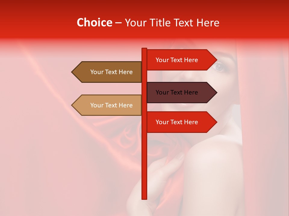 Woman Event Bokeh PowerPoint Template